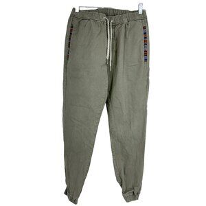 Wowie Men S Rambler Jogger Chino Ash Gray Drawstring Waist Casual Everyday Flex